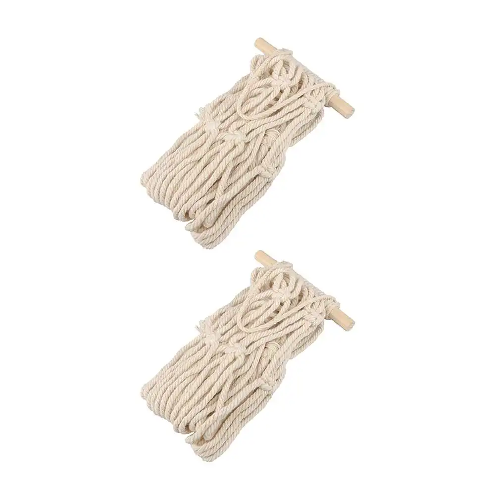 

Plant Hanger Basket Handmade Rope Holder Fine Hemp Rope Net Flower Plant Basket Lanyard Home Garden Wall Decor