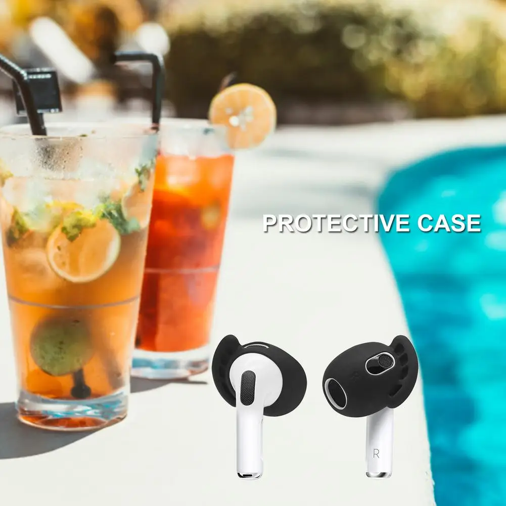 Anti Lost Earhooks Silicone Earbuds Cover For Airpods 3 Earphone Holders Ear Hook Earpod Cover Bluetooths Earphone Accessories