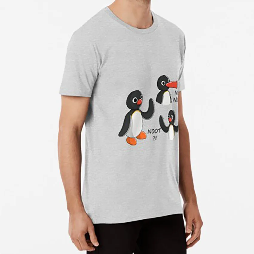 Pingu Noot футболка Пингвин серия анимированная пластелина 3d вентилятор fanart pingu