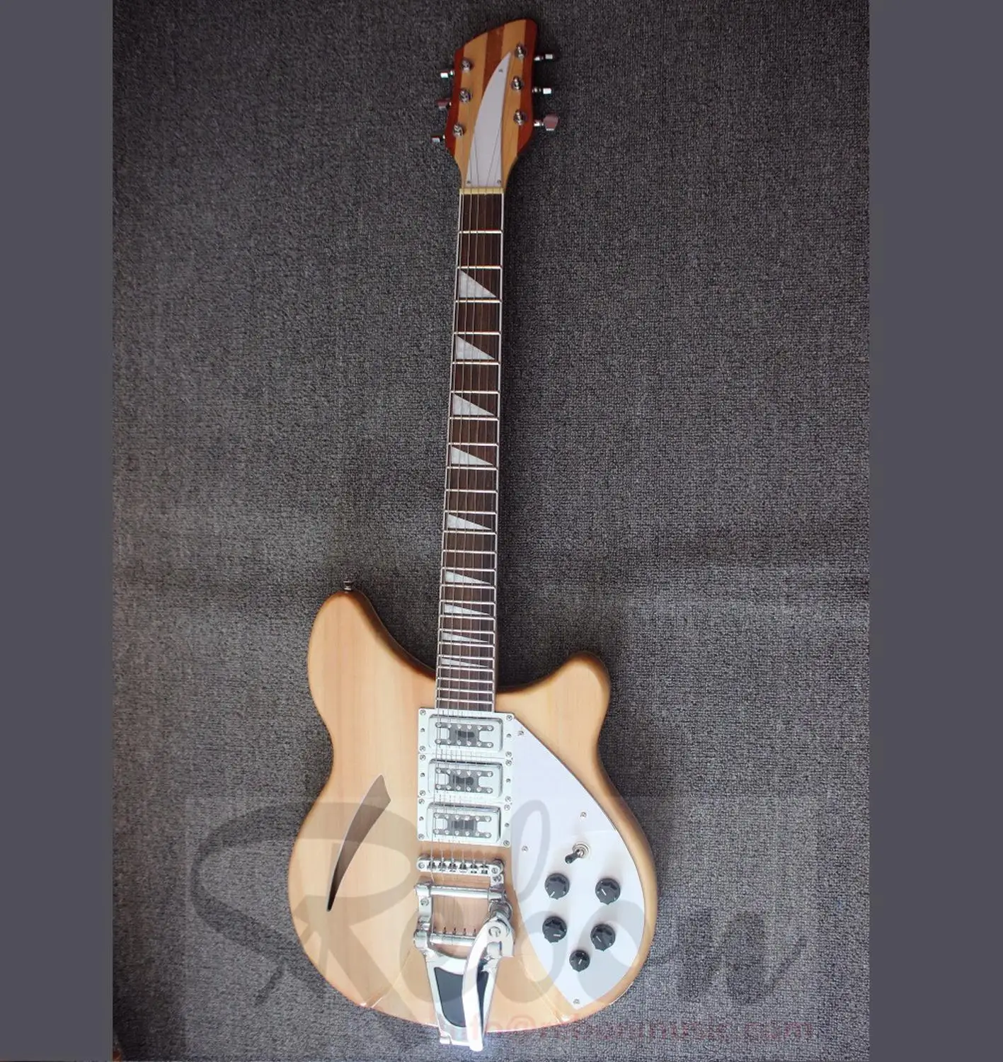 Weifang Rebon 6 String Ricken Tremolo электрическая гитара с тремоло Bigsby в деревянном