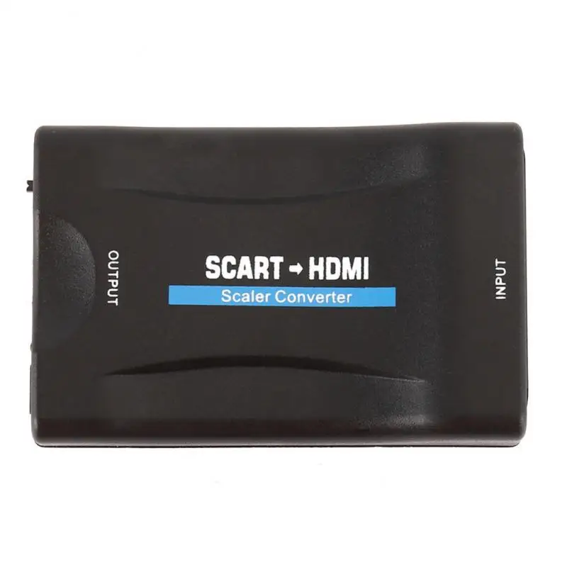 Высококлассный преобразователь 1080P SCART в HDMI-совместимый для видео аудио адаптер HD
