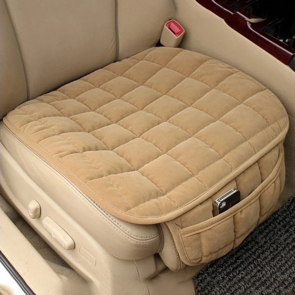 

Чехол на сиденье автомобиля, зимняя теплая подушка на сиденье, противоскользящая универсальная дышащая подушка на переднее сиденье автомо...