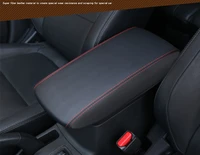 for mitsubishi outlander 2013 2016 2018 leather car armrest pad center console armrests box storage cover protection cushion