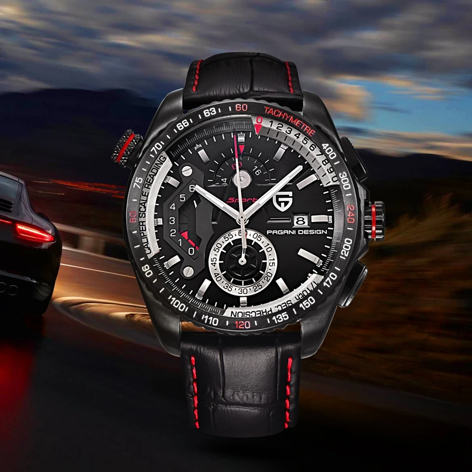 PAGANI DESIGN часы с хронографом спортивные Reloj Hombre Для мужчин Элитный бренд кварцевые