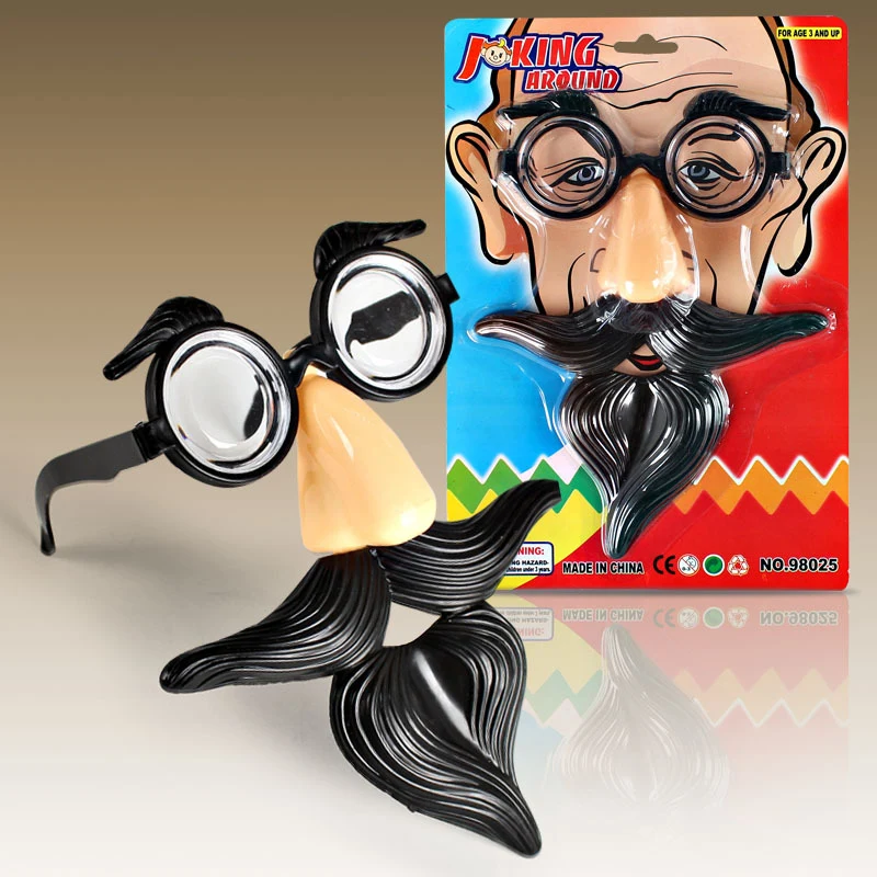 

Disguise glasses with funny nose joking glasses eyebrows and mustache perfect party favors for costume Halloween and birthday