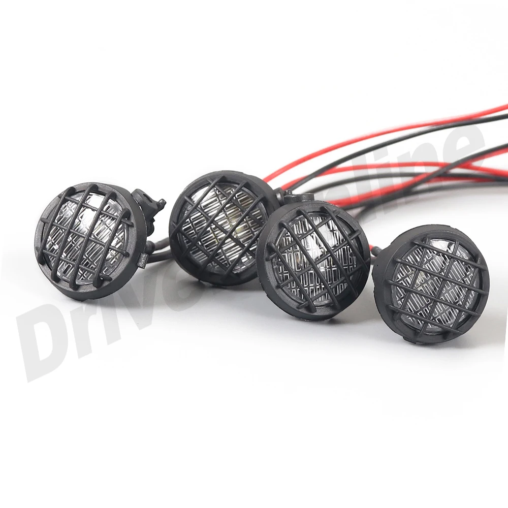 4 шт. RC автомобильный светодиодный круглый Точечный светильник на крыше для 1/10