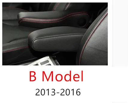 Переднее сиденье подлокотник кожаный чехол для Great Wall Haval H6 Sport Upgrade 2011 12 13 14 15 2 шт AB135 - Название цвета: B Model