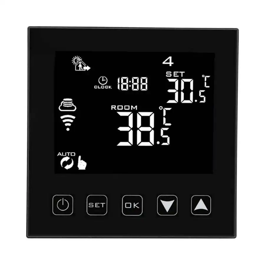 Умный ЖК сенсорный WiFi цифровой термостат Электрический напольный