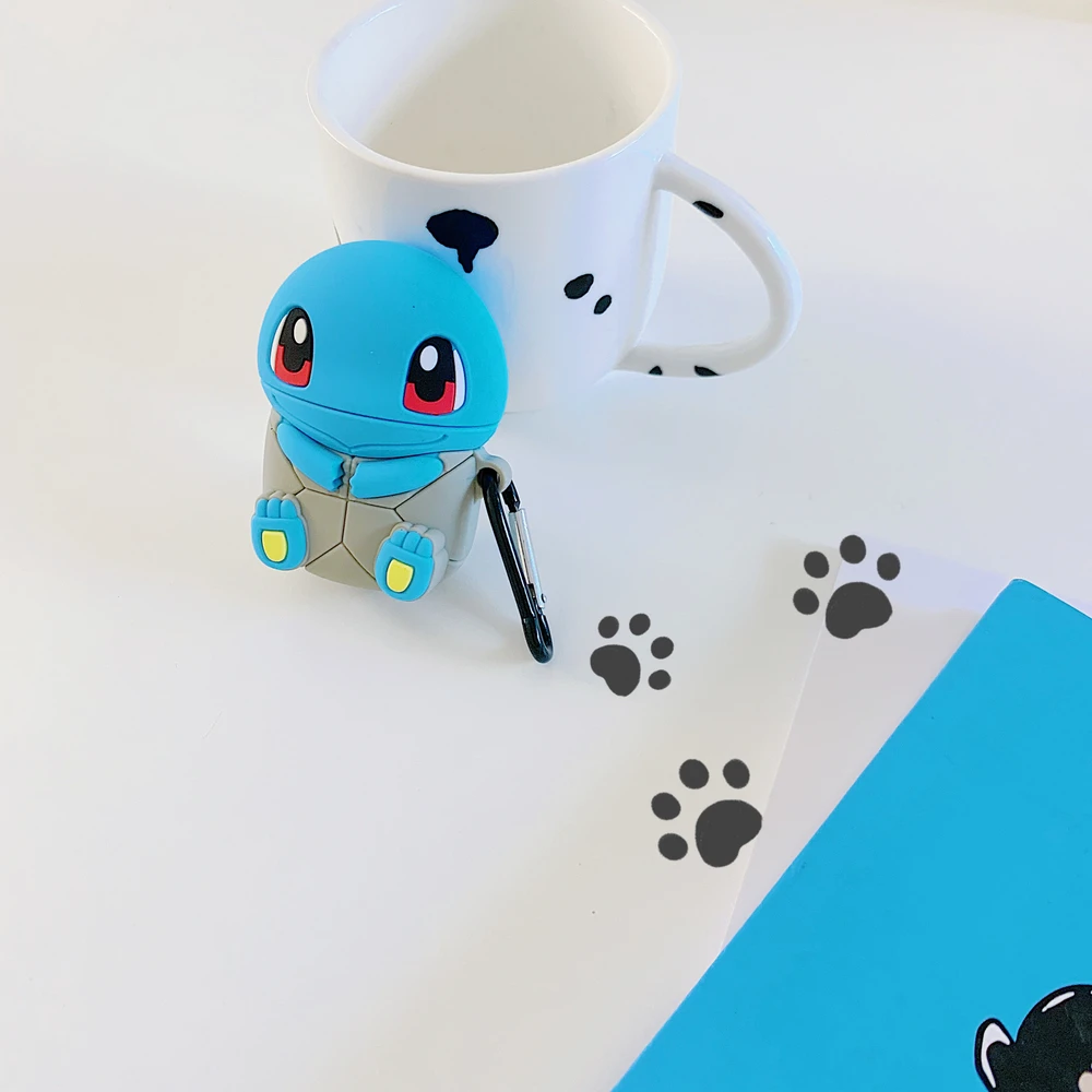 3D Мультяшные сказочные наушники, силиконовый мягкий чехол для AirPods 1 2, bluetooth-гарнитура, зарядная коробка, Защитная крышка с крючком