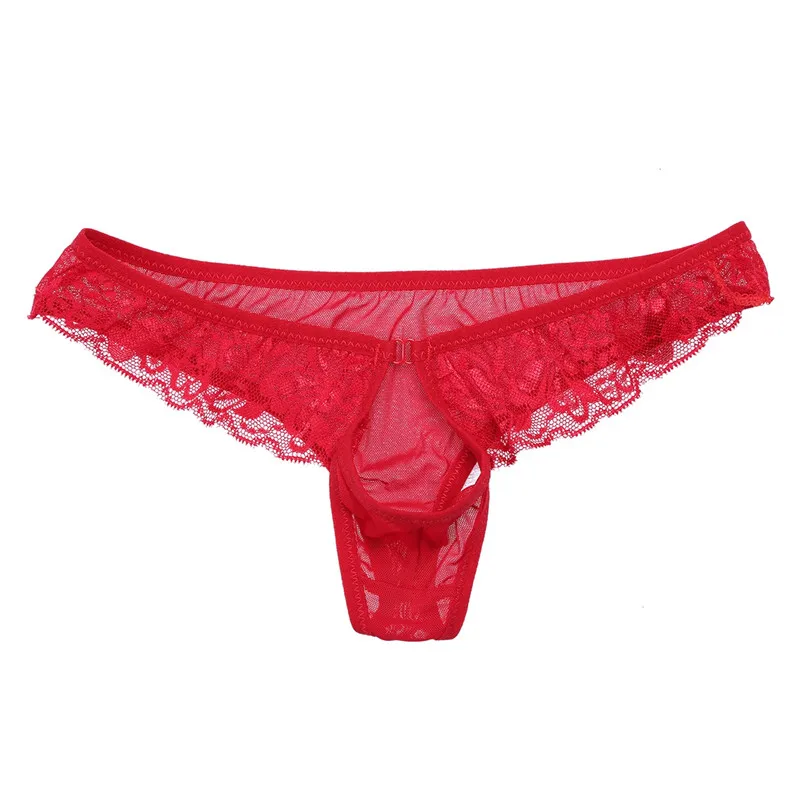 Сексуальное мужское нижнее белье TiaoBug бикини трусы для геев с отверстием пениса