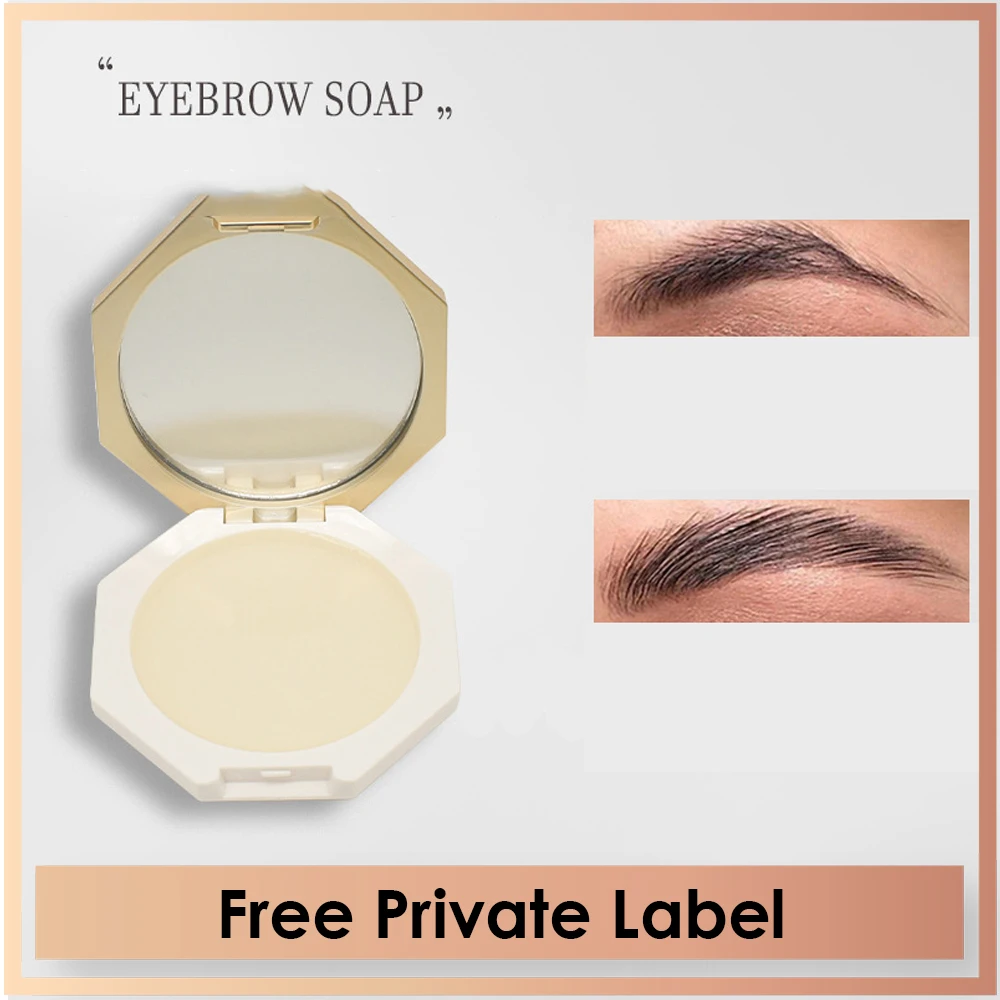 

Собственная Марка, мыло для укладки бровей, крем, мыло для бровей, шестигранный золотой чехол с зеркалом и кисточкой, восковой гель для брове...