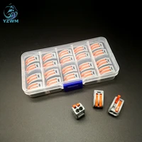 20pcs lamp decoration 4 square one in one out wire connector quick connection terminal parallel high current connector