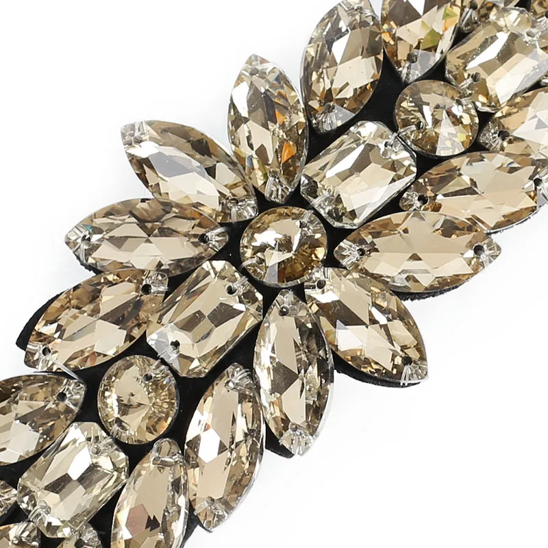 Женские эластичные пояса Стразы Хрустальный ремень с бисером женские вечерние