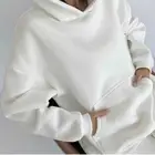 Осенне-зимние костюмы 2022, спортивные костюмы, женский комплект с толстовкой и брюками, большой размер, женский костюм из искусственной кожи с длинным рукавом на флисе для женщин