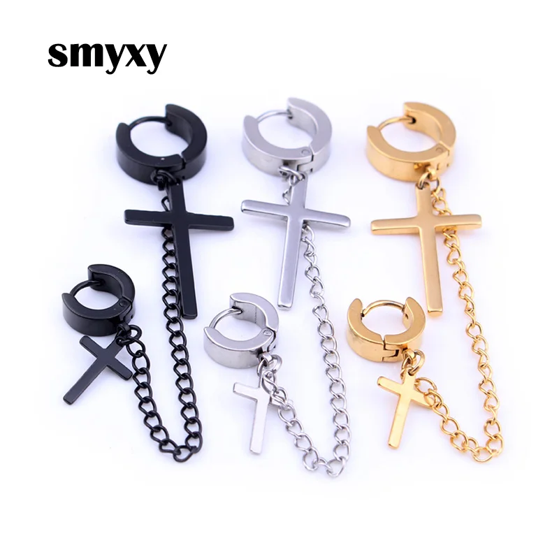 1 шт. серьги в стиле панк из нержавеющей стали для мужчин и женщин металлическая