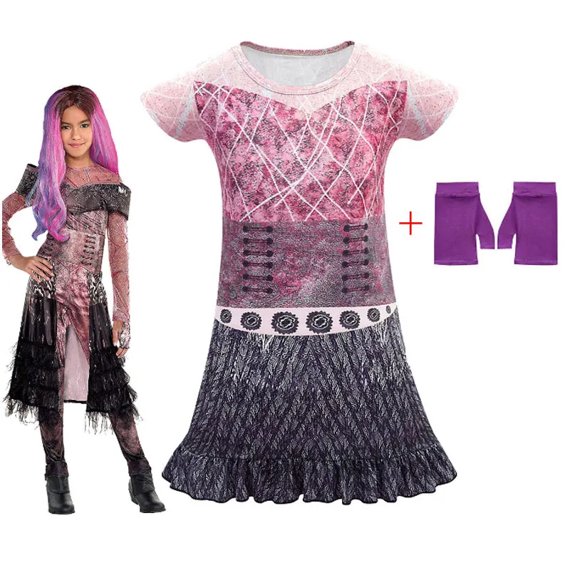 Новый сюрприз короткий рукав юбка потомки 3 периферийные косплей девушка ролевые