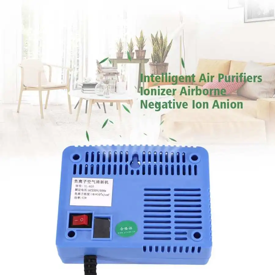 Negative Ionizer Generator Air Purifier Remove Smoke Dust Purifiers Home Cleaner | Бытовая техника