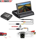 Koorinwoo парковочная камера для KIARIO Sedan 4,3 дюйма складной монитор Цифровой Автомобильный задний вид камера для багажника заднего вида ночное видение
