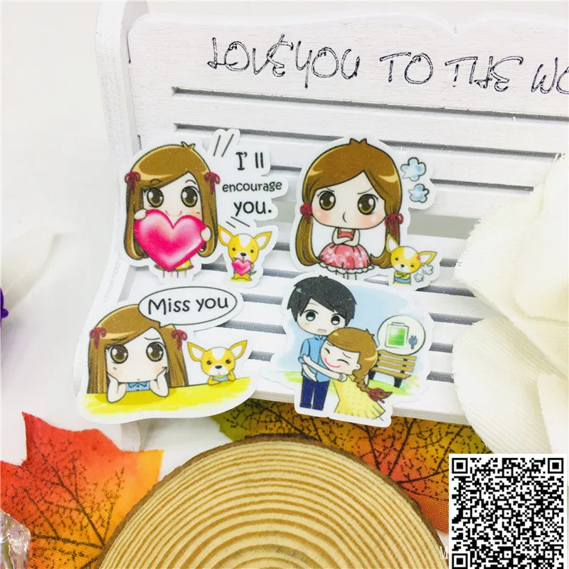 Наклейки для влюбленных пар 40 шт. наклейки автомобиля мотоцикла телефонной книги