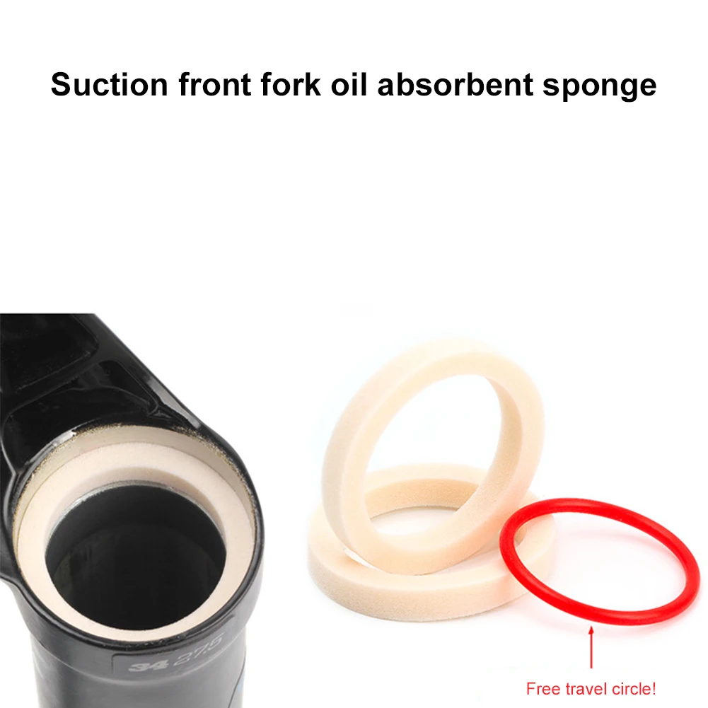 

2Pcs Bicycle Front Fork Sponge Ring Cycling Sponge Ring Oil Sealed Foam for Bicycle Front Fork 32/34/35/36mm