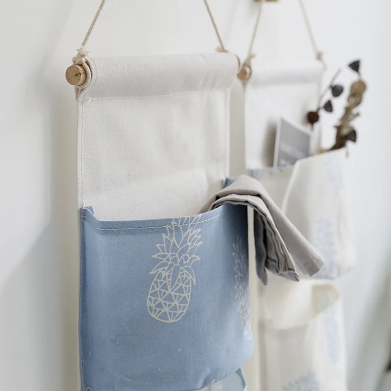 Nordic Style Wall Hanging Organizer Bag Storage of Things 3 Pocket on The Makeup Holder Cosmetic Sundries Pouch Closet Container | Дом и сад