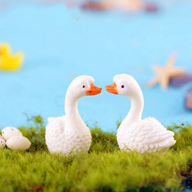 Смолы лебедь украшения мох микро бонсай для пейзажа аквариума ландшафтный