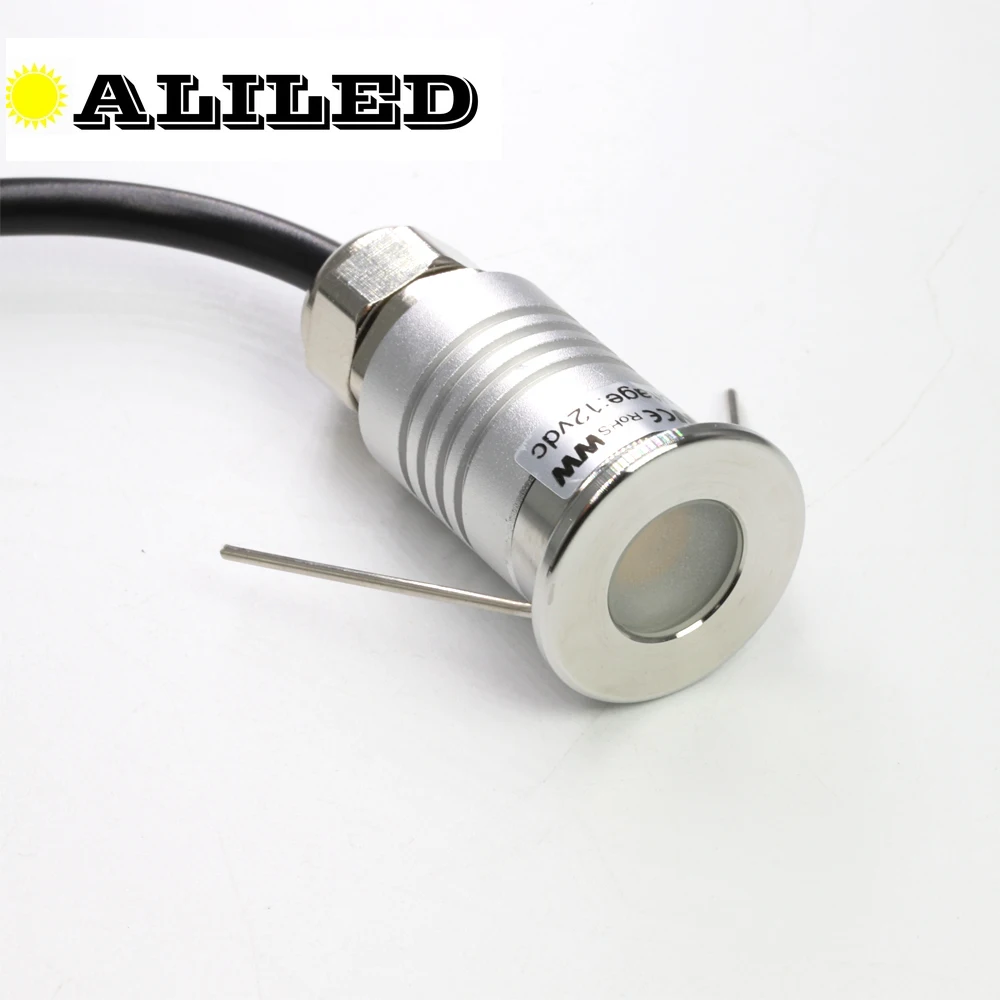 Миниатюрный светодиодный подземный светильник IP67 водонепроницаемая лампа 12 В