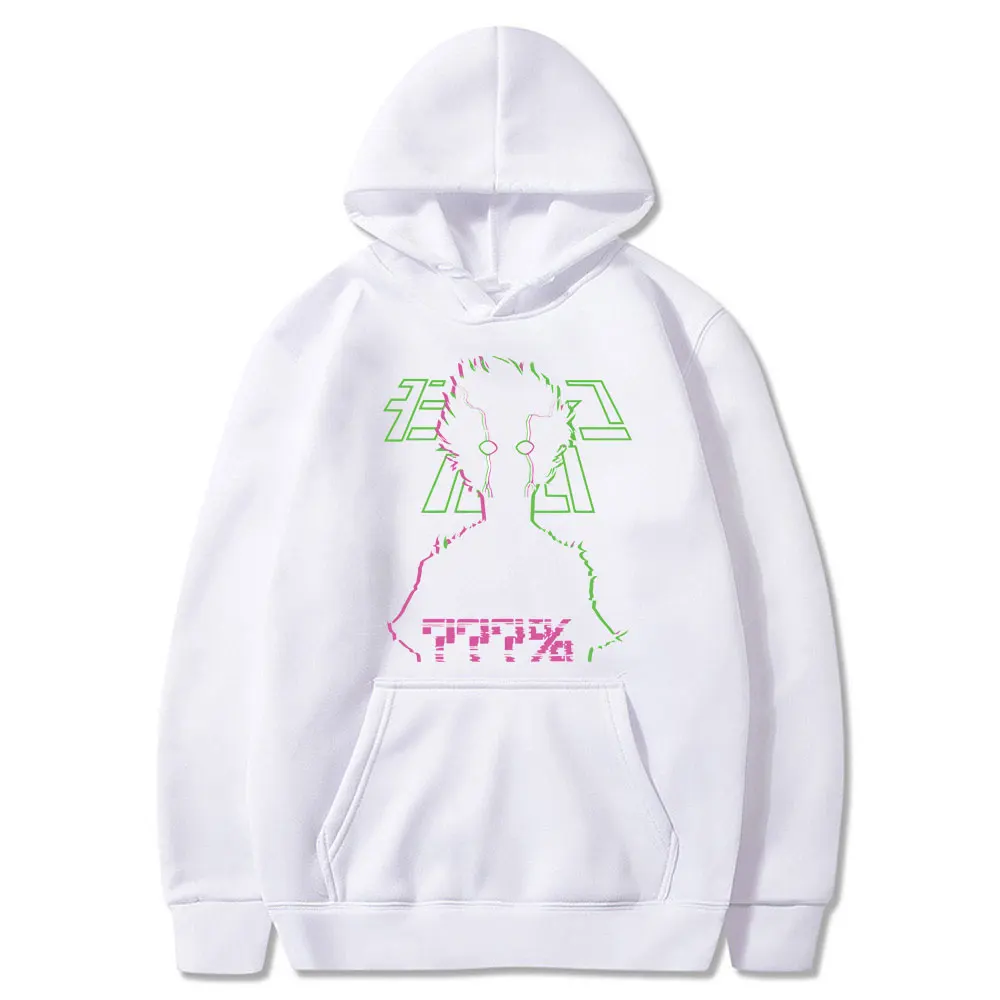 

Pure Cotton Mob Psycho 100 Split Face Hoodie New Authentic Sweatshirt Anime Men Long Sleeve Hip Hop Tees Tops