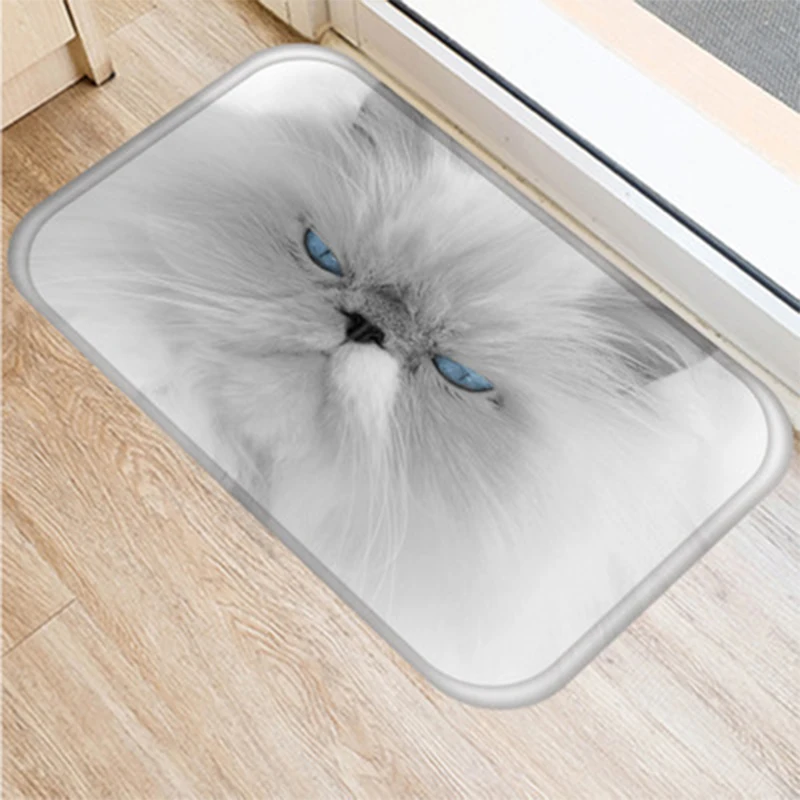 Фланелевый нескользящий коврик с мультяшным рисунком Прямоугольный Коврик для