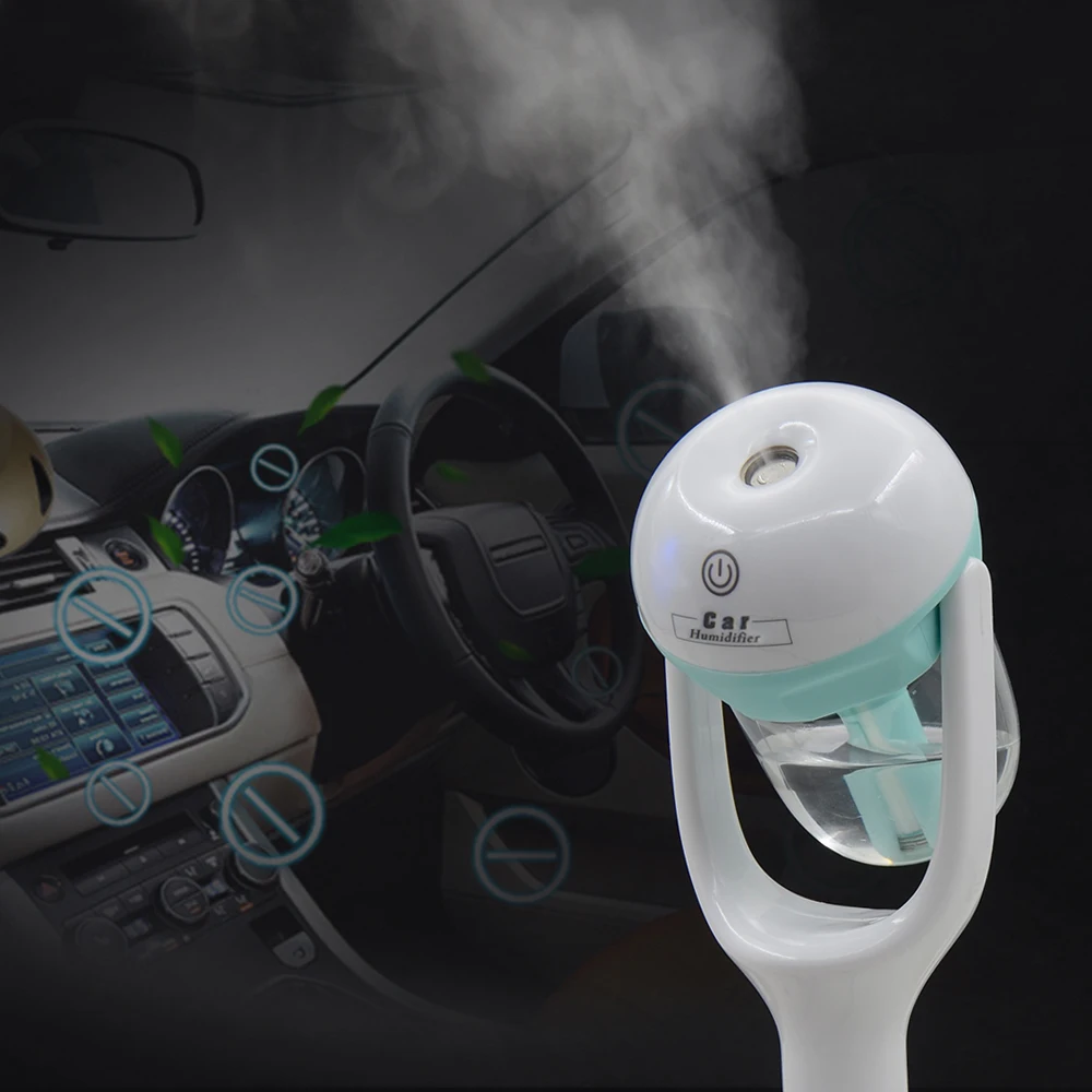 

2019 New Mini 12V Car Steam Humidifier Air Purifier Aroma Diffuser Essential oil diffuser Car humidifier many Colors