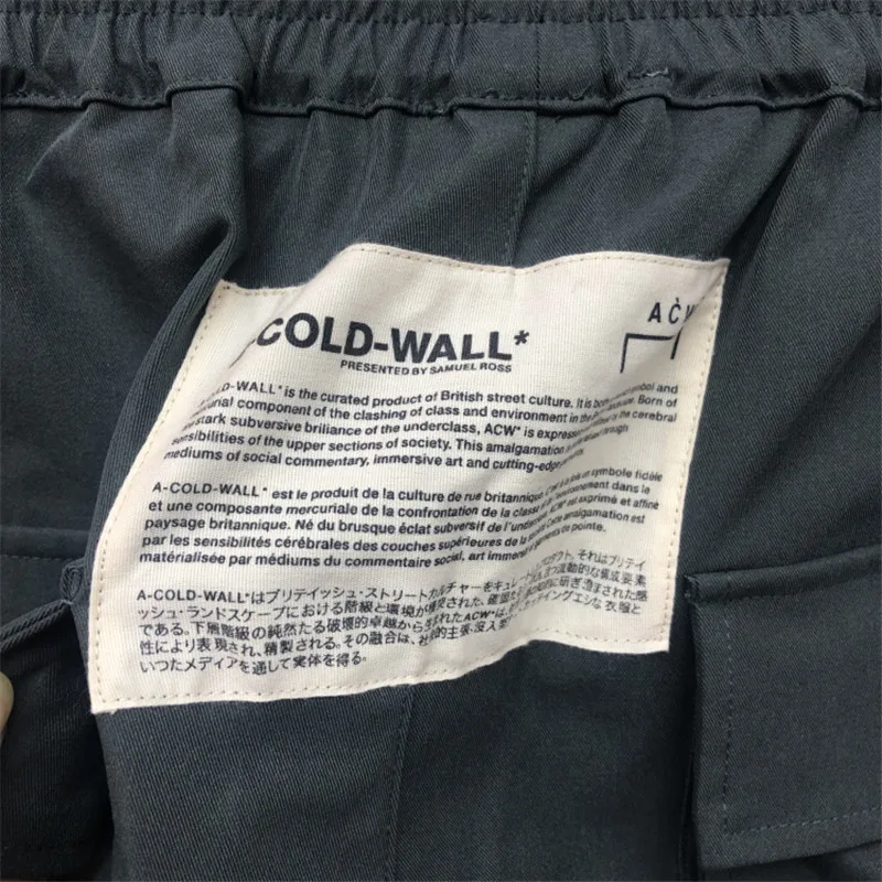 A-COLD-WALL ACW брюки для мужчин съемный для женщин большой карман уличная спортивная брюки джоггеры спортивные брюки A-COLD-WALL брюки