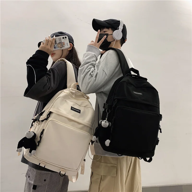 

HOCODO Big Capacity Waterproof Nylon Women'S Backpack Many Zipper Pocket School Bag For Teenage Girl Travel Backpack For Women