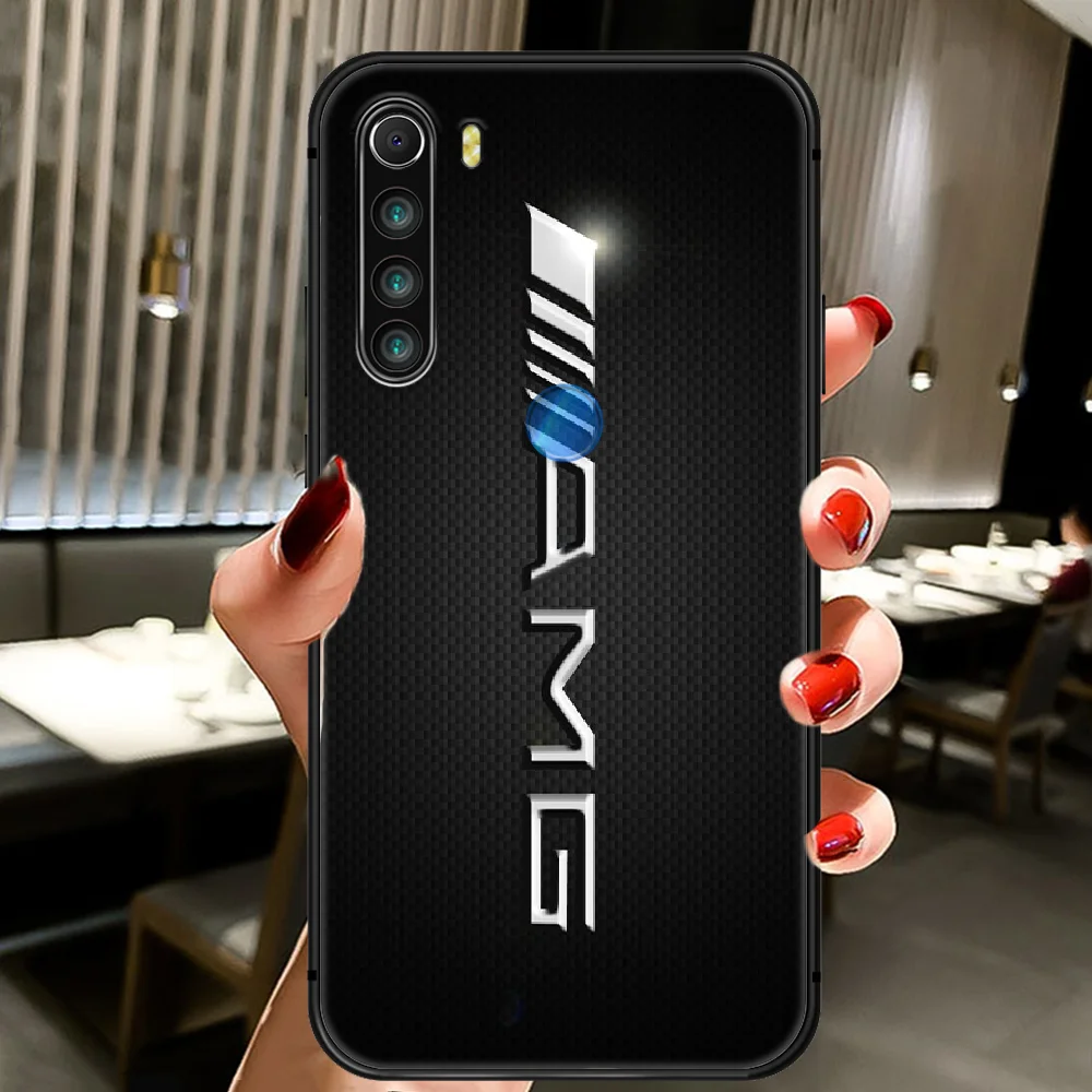 

Car Luxury Benz AMGs Mercedes logo Phone Case Cover Hull For XIAOMI Redmi 7a 8a S2 K20 NOTE 5 5a 6 7 8 8t 9 9s Pro Max black