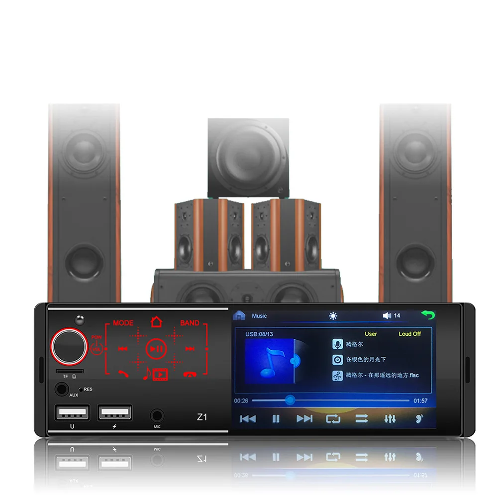 4 1 дюймов USB сенсорный экран Экран автомобиль радио стерео Мультимедиа MP5 плеер