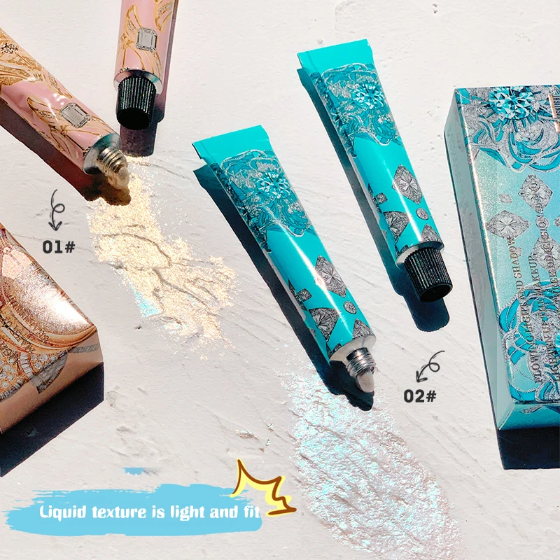 7 г жидкий хайлайтер Золотая синяя Палетка для макияжа Блестящий Блеск