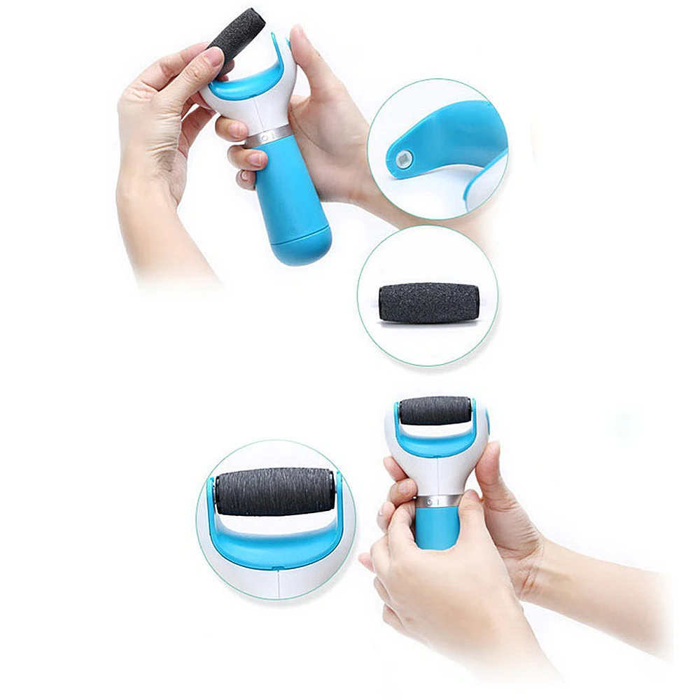 2 Pcs Electronic Pedicure Refills Rollers Feet File Repair Machine Foot Care Tools Hard Skin Removal Device|Инструмент для ухода