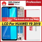 100% оригинальный 6,5 ''IPS дисплей с рамкой для Huawei Y9 2019 JKM-LX1 JKM-LX2 LCD сенсорный экран дигитайзер Запасные части