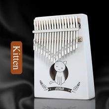 17 Keys Kalimba Mahogany Thumb Piano Reed 17 Key Music Keyboard Mini Piano High-Quality Wooden African Kalimba Finger Piano