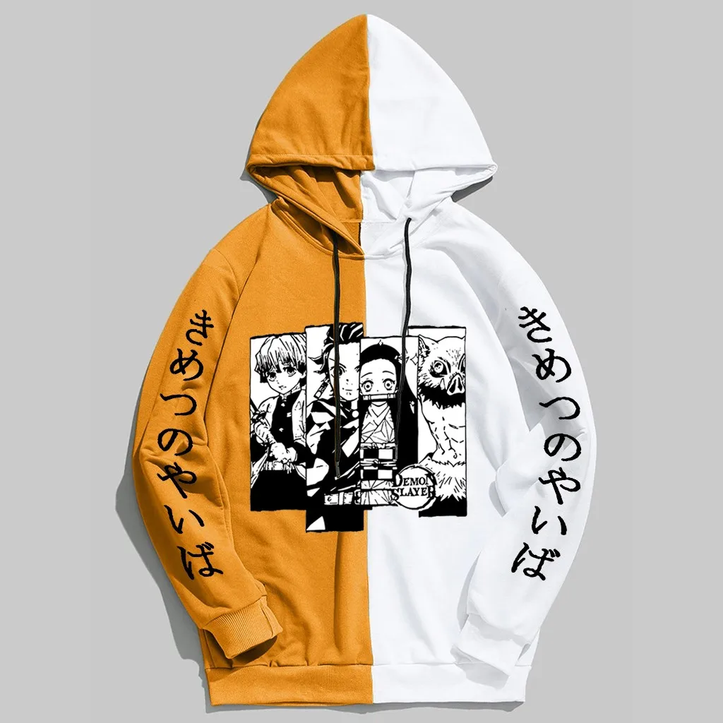 

Хит продаж, толстовки Kimetsu No Yaiba с рассекающим демонов, женские пуловеры в стиле хип-хоп, топы, свободная осенняя одежда с длинным рукавом, жен...