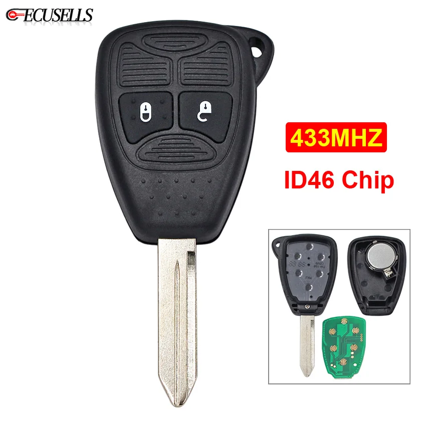 Новая замена 2 кнопки дистанционного смарт-ключа автомобиля 433 МГц ID46 чип FCC: M3N для