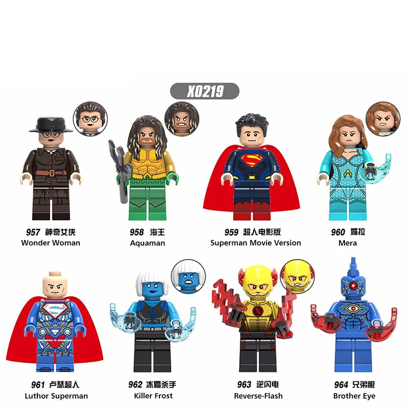 8Pcs/Set X0227 Avengers Super Heroes Scarecrow Joker Bane Riddler Bricks Figures For Children Collection Building Blocks Toys | Игрушки и