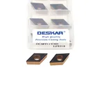 Токарный станок с ЧПУ DCMT11T304 DCMT11T308 LF9218, двухцветная карбидная пластина, инструмент для внутренней обточки стали, 10 шт