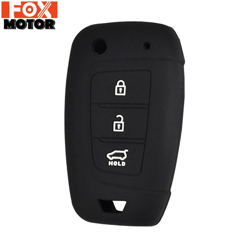 3 кнопки силиконовый Автомобильный Брелок дистанционного управления с ключом