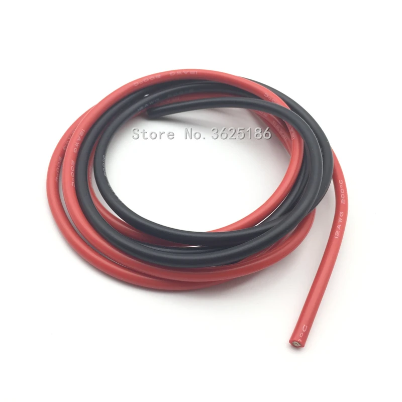 1 м 8AWG 10AWG 12AWG гибкий силиконовый твердый электронный провод луженая медная линия