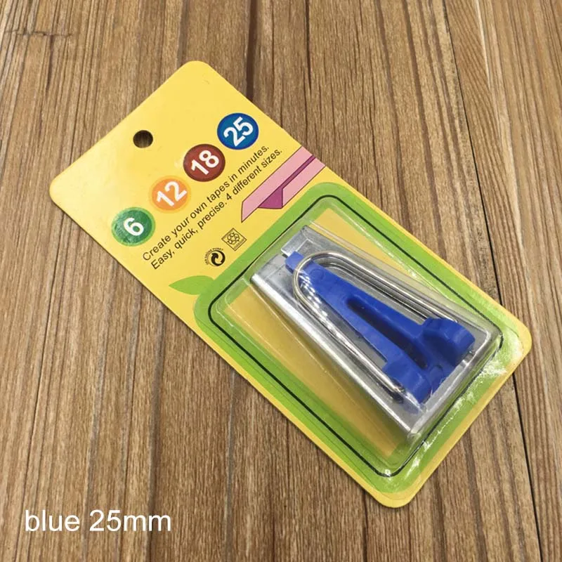 blue 25mm 4 размера бытовая машина портативная косой переплет Лоскутные инструменты косой ленты производители Швейные аксессуары Швейные Инструменты для шитья - Цвет: blue 25mm