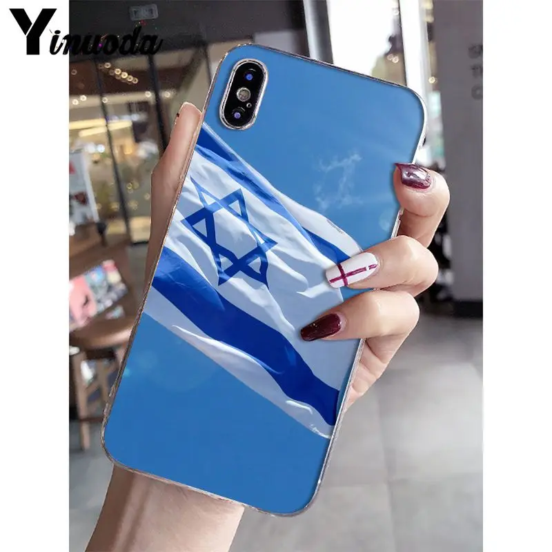 Yinuoda Флаг Израиля кантри баннеры, мягкий чехол для телефона из ТПУ для Apple iPhone 8 7 6 6S Plus X XS max 5 5S SE XR
