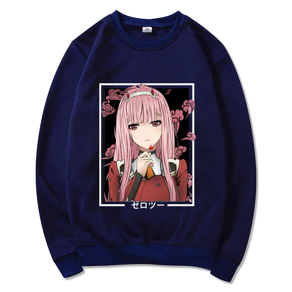 

Comics Darling Franxx Sportswear Kwwaii Zero Two Anime Sweatshirt Spring Autumn Unisex Fashion Sweatshirt Male Loose Pullover