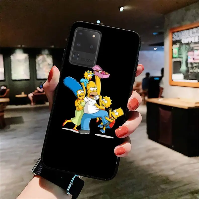 

YNDFCNB Homer J Simpson funny Bart Simpson Phone Case for Samsung S5 6 7 edge 8 9 10 20 plus lite case