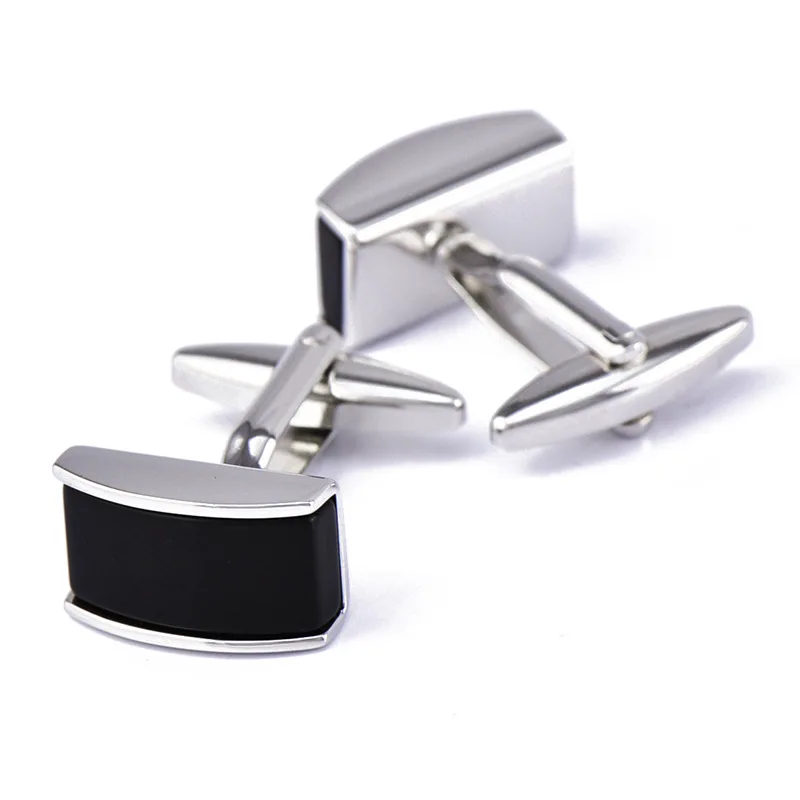 

1 Paris Black Agate Sleeve Nails Men's Shirt Cufflinks Button For Jewelry Clothing Accessories