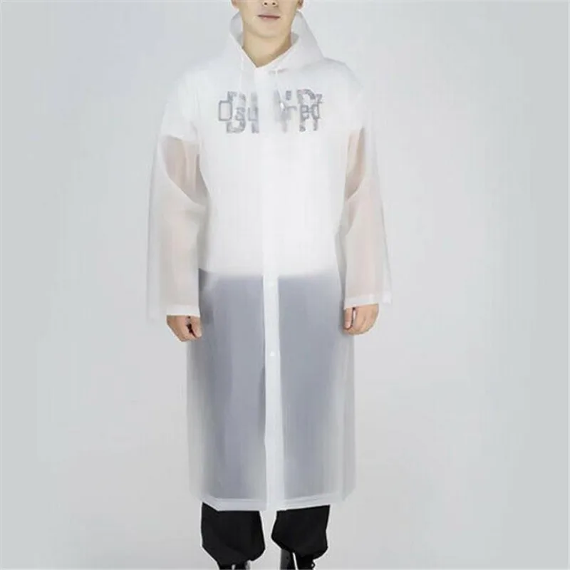 Легкая непромокаемая куртка унисекс новый однотонный длинный дождевик с